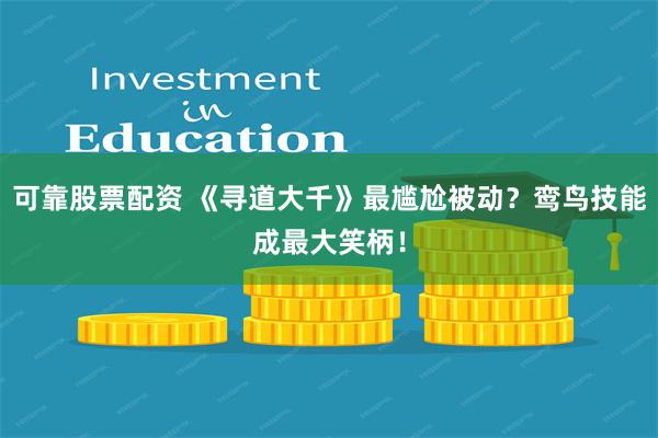 可靠股票配资 《寻道大千》最尴尬被动？鸾鸟技能成最大笑柄！