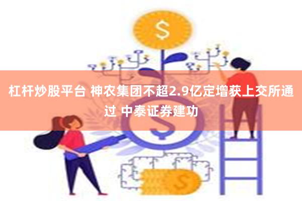 杠杆炒股平台 神农集团不超2.9亿定增获上交所通过 中泰证券建功