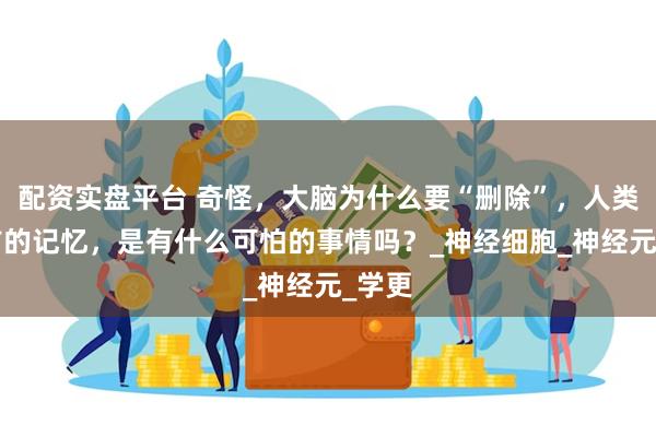 配资实盘平台 奇怪，大脑为什么要“删除”，人类3岁前的记忆，是有什么可怕的事情吗？_神经细胞_神经元_学更